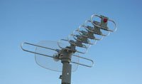 AMPLIFIED UHF VHF DIGITAL HDTV ROTOR REMOTE OUTDOOR ANTENNA