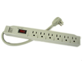 6 Outlet Power Electrical Wall Plug Socket Surge Protector Strip Switch Adapter