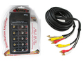 Uninex VS-23 Audio Video Distribution Amplifier RCA Video Splitter Video Composite + 25Ft RCA CAble