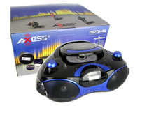 Axess PB2704 Portable BoomBox And Multimedia Player Blue
